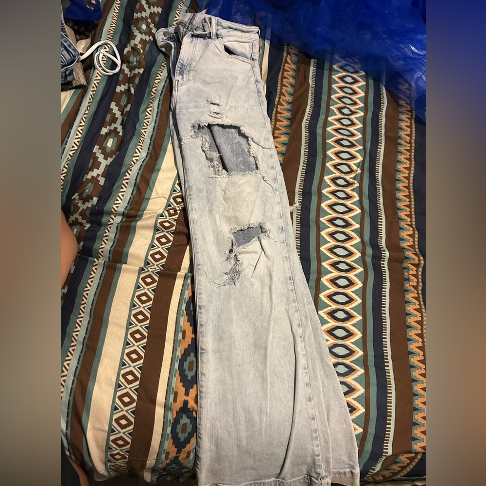 Wide leg jeans